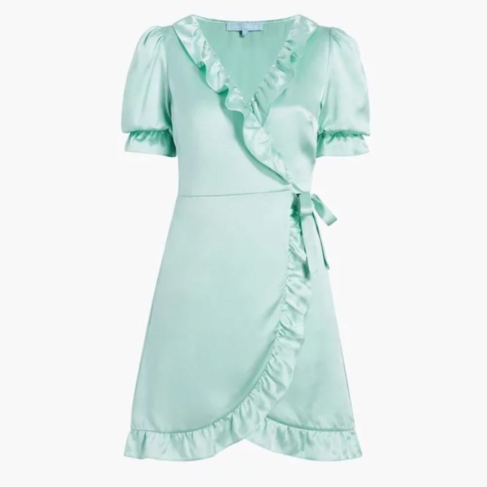 NWT New $175 Hill House Mint The Nima Robe Wrap Dress Size M